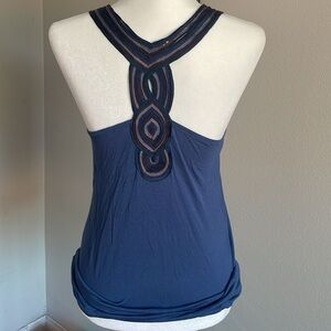 Elegant Blue Halter Top Size S